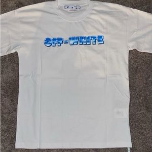 Off white shirt(white&blue)